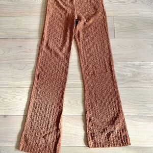 Free People textured knit pants size m/m NWOT